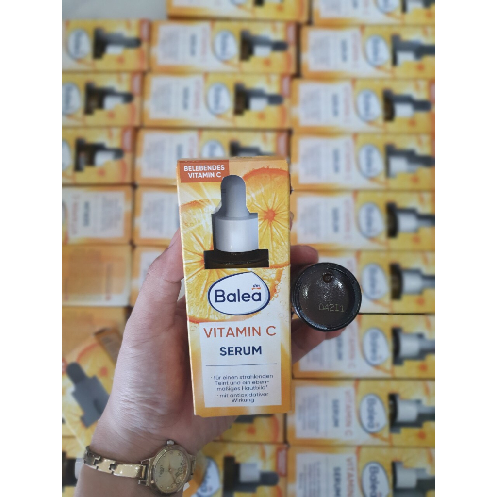 Serum Vitamin C Balea Dưỡng Trắng Da Làm Mờ Thâm Giúp Làn Da Trở Nên Trắng Sáng