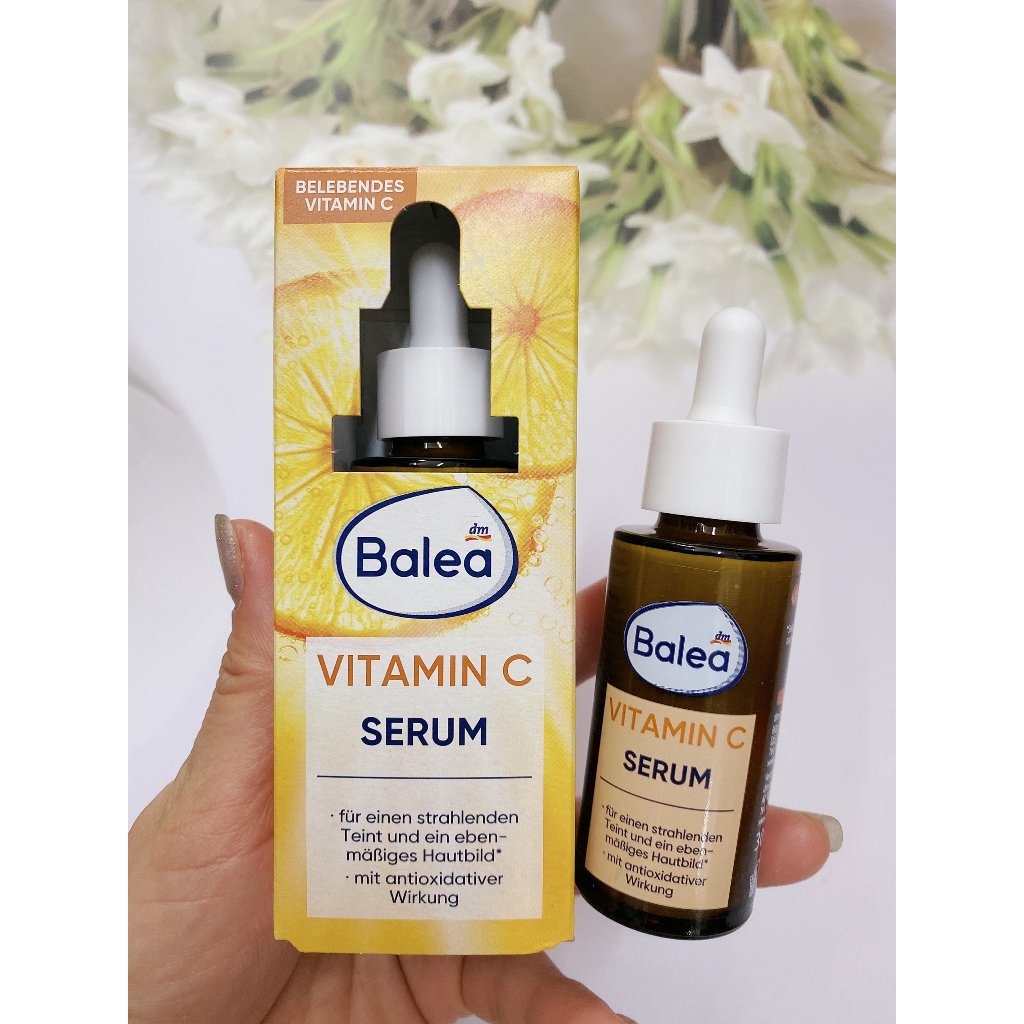 Serum Vitamin C Balea Dưỡng Trắng Da Làm Mờ Thâm Giúp Làn Da Trở Nên Trắng Sáng