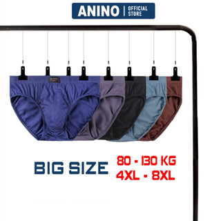 Quần lót nam big size tam giác cao cấp vải cotton co dãn 4 chiều thoáng khí dành cho người béo mập 80kg đến 130kg