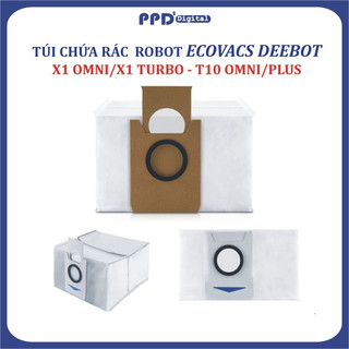 Túi Chứa rác dành cho thùng rác TỰ động Robot Ecovacs Deebot T10 Plus/T10 Omni - X1 OMNI / X1 TURBO