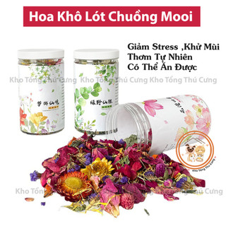 Hoa khô Mooi lót chuồng cho chuột hamster bear,mini,sóc,pet thú giúp giảm nhiệt stress,khử mùi,hương thơm tự nhiên tốt