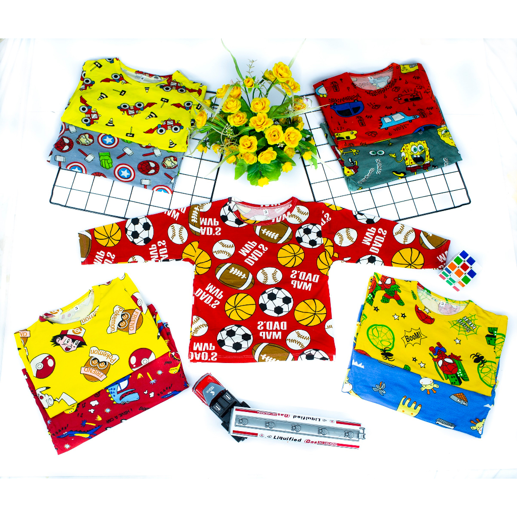 Set bộ thu đông bé trai và gái hình họa tiết cực xinh cho bé