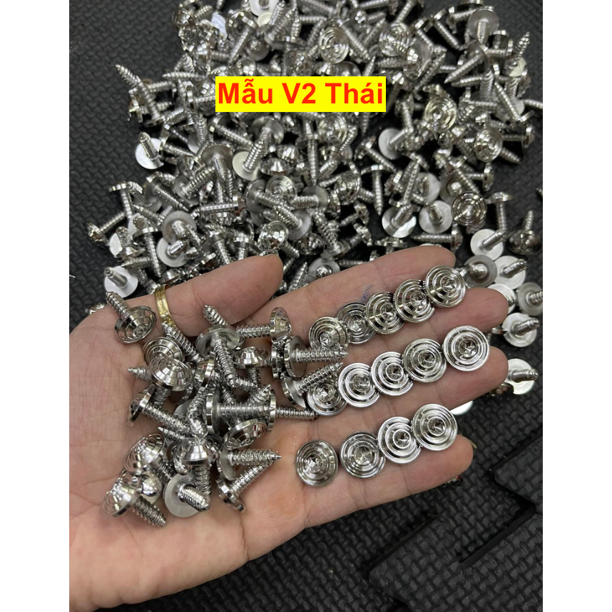 Ốc 5li xoắn Salaya Inox 304 , 5li18 xoắn gắn áo Yamaha Ex , Sirus