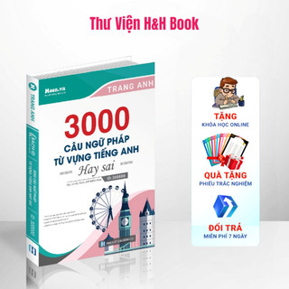 Sách 3000 câu ngữ pháp và từ vựng hay sai - cô trang anh
