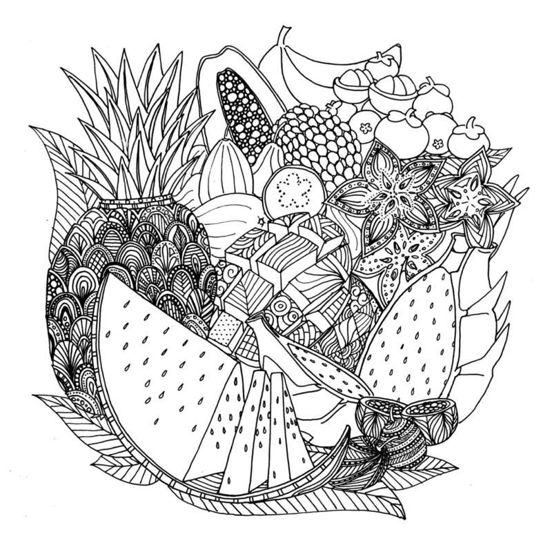 Tranh tĩnh vật Still Life - Set 20 Tờ Tranh Tô Màu A4 A5 Dành Cho Màu Sáp, Màu Chì - TRANH TÔ MÀU COLOR LAND