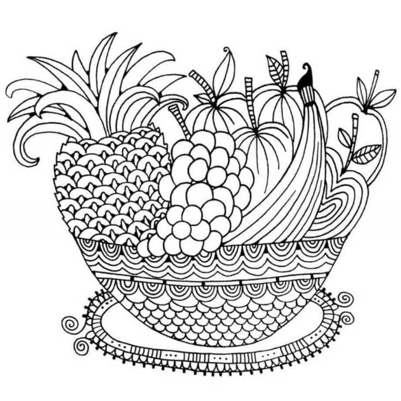 Tranh tĩnh vật Still Life - Set 20 Tờ Tranh Tô Màu A4 A5 Dành Cho Màu Sáp, Màu Chì - TRANH TÔ MÀU COLOR LAND