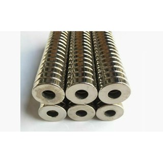 set ( 1-5 viên )nam châm . tròn có lỗ bằng và lỗ col