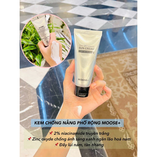  Kem chống nắng moose+ daily defense sun cream 50ml spf 50 pa++++ nâng tông dưỡng trắng da hạn 2027_chống nắng moose+ 