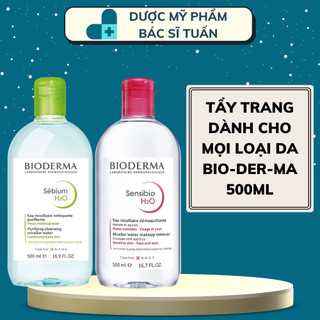 Nước tẩy trang bio chính hãng cho da dầu mụn và da khô nhạy cảm 500ml