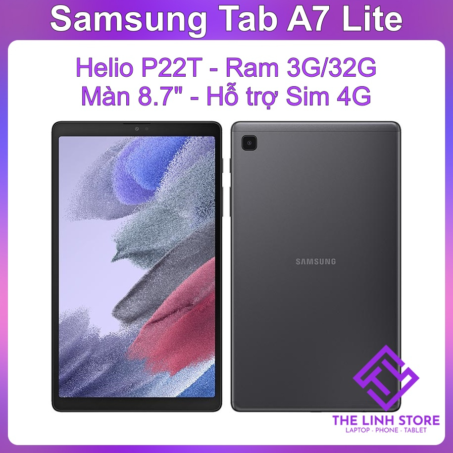 Máy tính bảng Samsung Tab A7 Lite T227 có 4G LIKENEW - Màn 8.7 inch