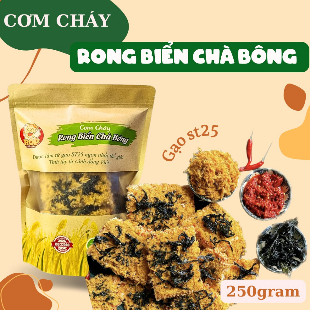 Cơm Cháy Rốp rong biển chà bông loại 250 gram