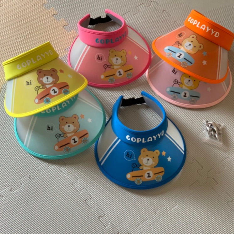 Từ 2 đến 12 tuổi,mũ,nón lưỡi trai hở đầu hình gấu Go Play  siêu dễ thương cho bé trai và bé gái