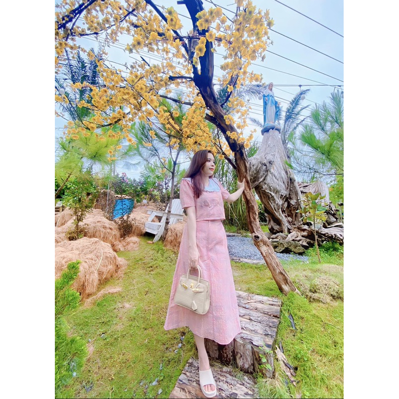 Chân Váy Nhăn Áo Kiểu Dáng Dài