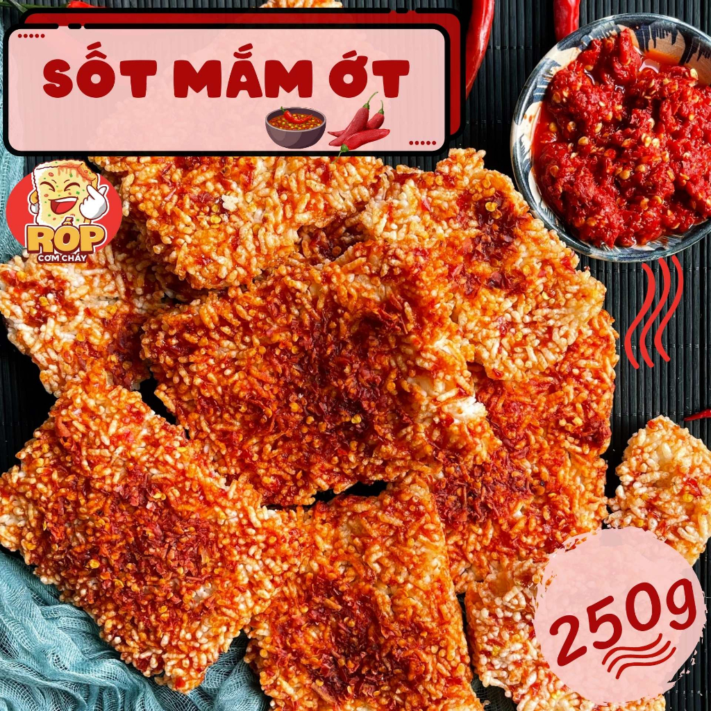 Cơm Cháy Rốp sốt mắm ớt loại 250 gram