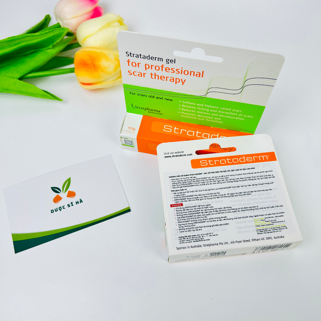 Strataderm chính hãng 5g 10g 20g, gel Strataderm chăm sóc sẹo của chuyên gia Thụy Sĩ