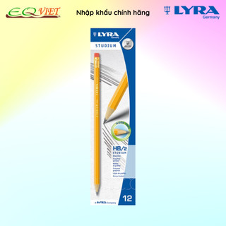 Bút chì đen có tẩy lyra studium hb/2 nhập khẩu đức 1280100