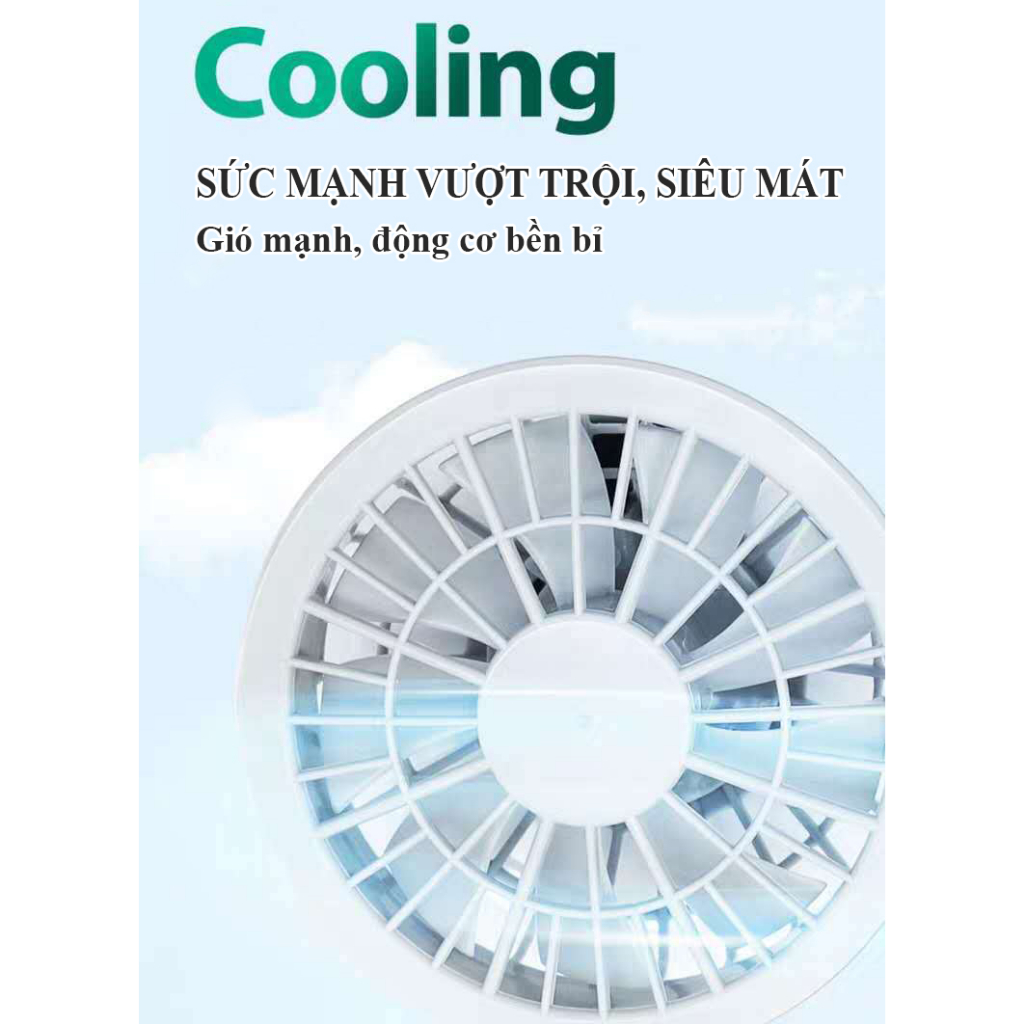 Áo Bảo Hộ Gắn Quạt Làm Mát Cơ Thể Áo Điều Hòa Pin 40000mAH Thông Gió Chống Nóng Chắn Tía UV HP79