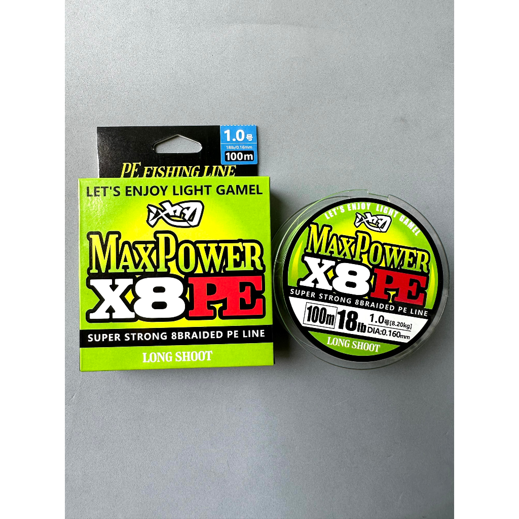 Dây Dù MAX POWER X8 Siêu Khỏe Màu Xanh Lá