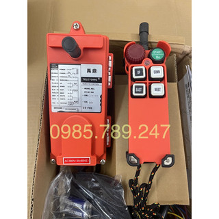 Điều khiển từ xa F21-4S, 220V/380V, điều khiển từ xa cẩu trục, bộ điều khiển 3 pha, bộ điều khiển từ xa máy tời pa lăng.