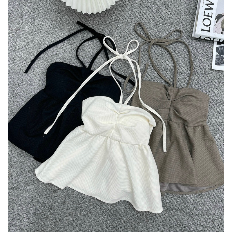 Áo hai dây đan chéo cúp ngực trẻ trung cá tính