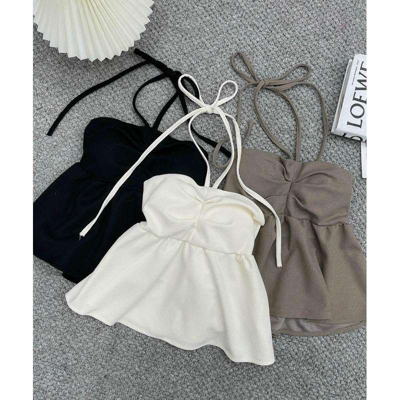 Áo hai dây đan chéo cúp ngực trẻ trung cá tính