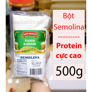 BỘT SEMOLINA AUNT MICHELLE INDIA 500G - BỘT LÚA MÌ CỨNG ẤN ĐỘ 500G