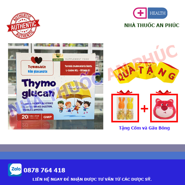 THYMO GLUCAN SIRO TĂNG SỨC ĐỀ KHÁNG, KÍCH THÍCH ĂN NGON MIỆNG