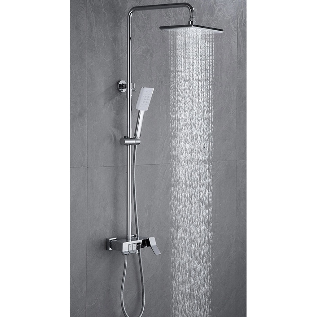 Bộ Sen Cây Tắm, Sen Tắm Đứng Nóng Lạnh Nút Nhấn Dạng Phím Đàn