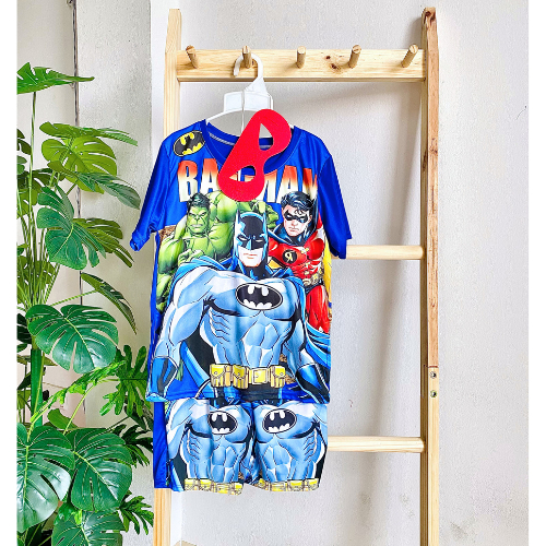 Quần áo siêu anh hùng người dơi cho bé trai có tà bay TẶNG mặt nạ