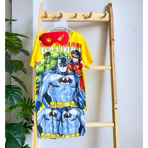 Quần áo siêu anh hùng người dơi cho bé trai có tà bay TẶNG mặt nạ