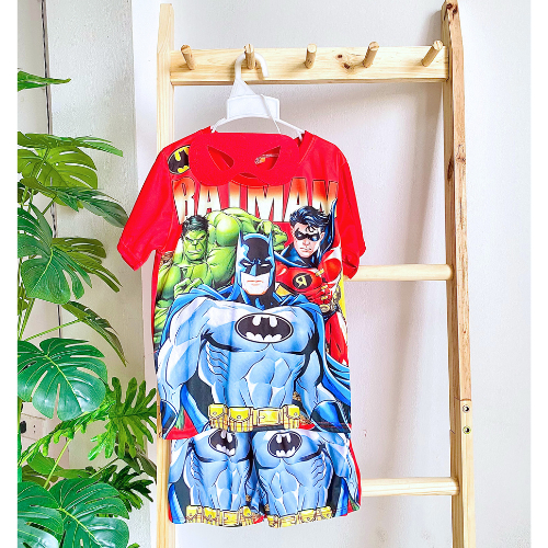 Quần áo siêu anh hùng người dơi cho bé trai có tà bay TẶNG mặt nạ