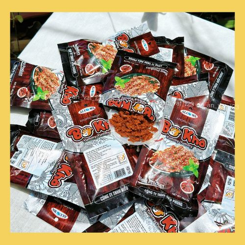 Snack hình bò khô yummy Aluowa