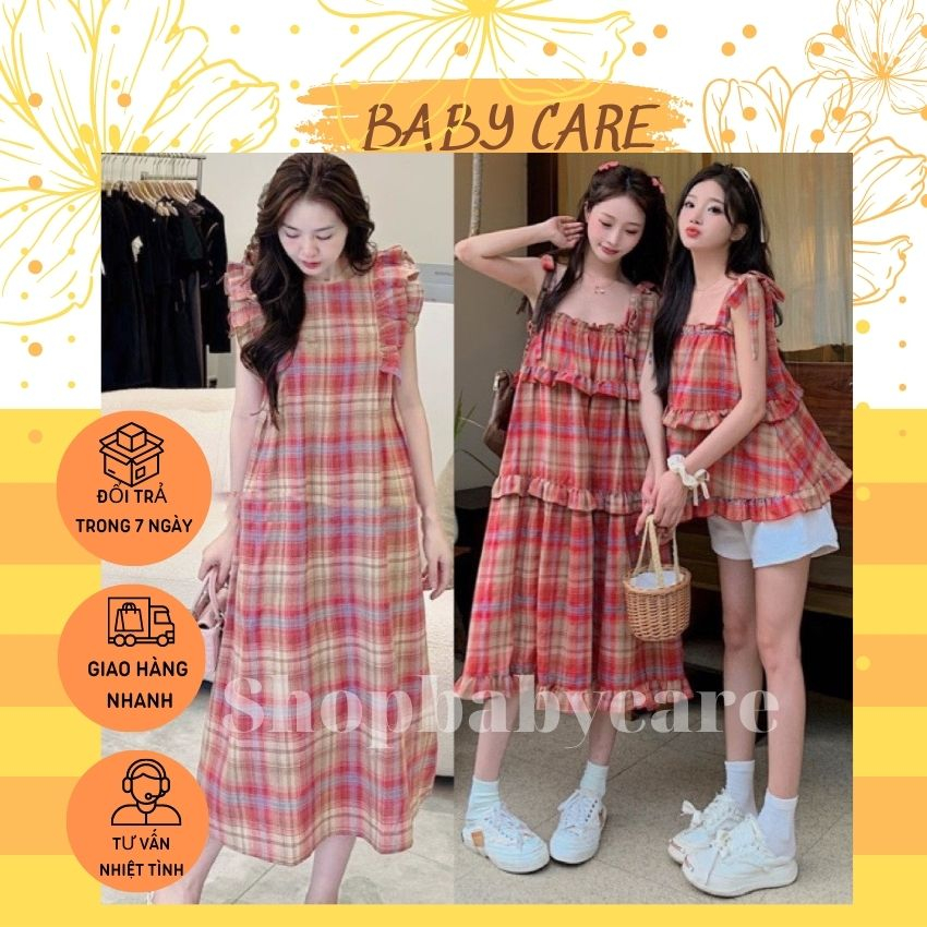 VÁY BẦU KẺ 2 DÂY ĐỎ MAXI MẶC ĐI CHƠI ĐI BIỂN- ĐẦM BẦU THIẾT KẾ BÁNH BÈO THOẢI MÁI TRẺ TRUNG