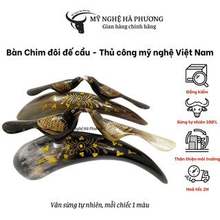Bàn chim đôi đế cầu – Thủ công mỹ nghệ Việt Nam