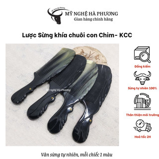Lược sừng khía chuôi con Chim (size: L-20cm) dày đẹp, làm quà tặng ý nghĩa
