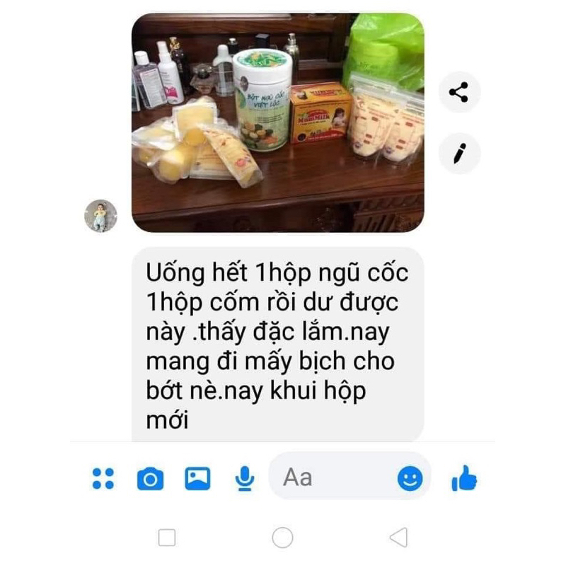 Bột ngũ cốc lợi sữa Việt Lộc + Cốm  Mumilk - Dành cho bà bầu, Ngũ cốc dinh dưỡng - [Chính hãng] đủ tem mã vạch #6