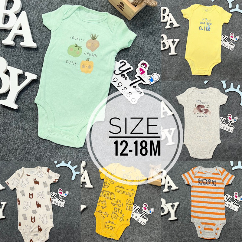 Bodysuit Carter, Bodychip Cộc Tay Xuất Dư Xịn Mix Các Hãng
