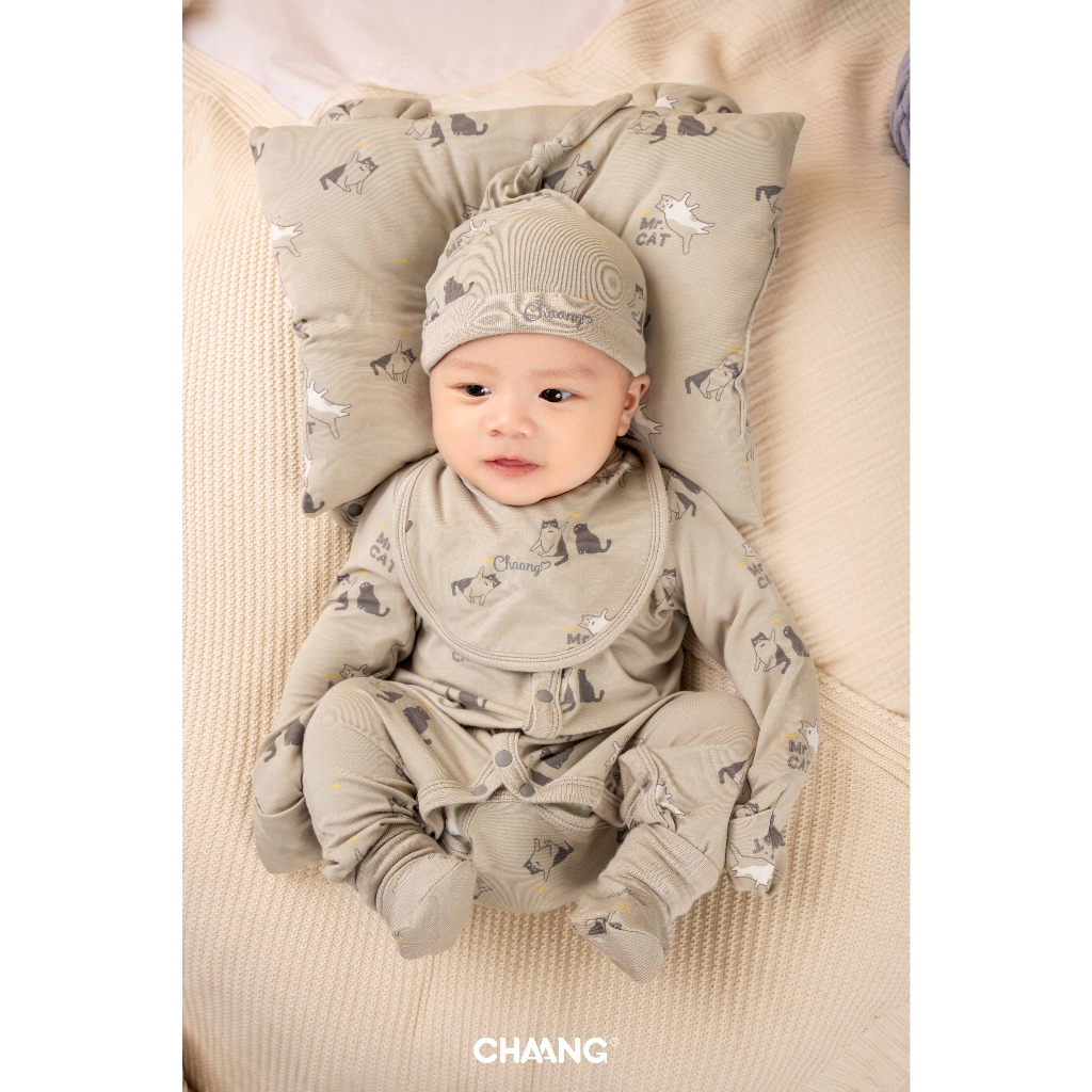 Chang Mèo yếm cho bé sơ sinh SS23