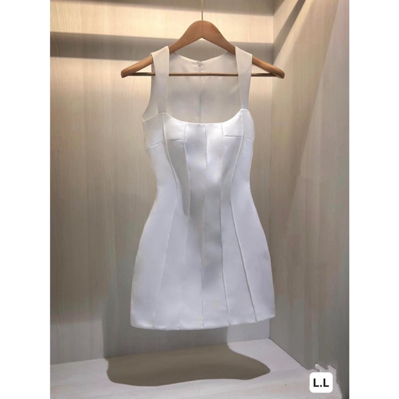 Váy Body Gân Hàng Hai Lớp Có Đệm Ngực