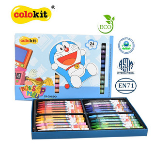 Hộp màu sáp thơm đô rê mon 3 loại 10-16-24 màu