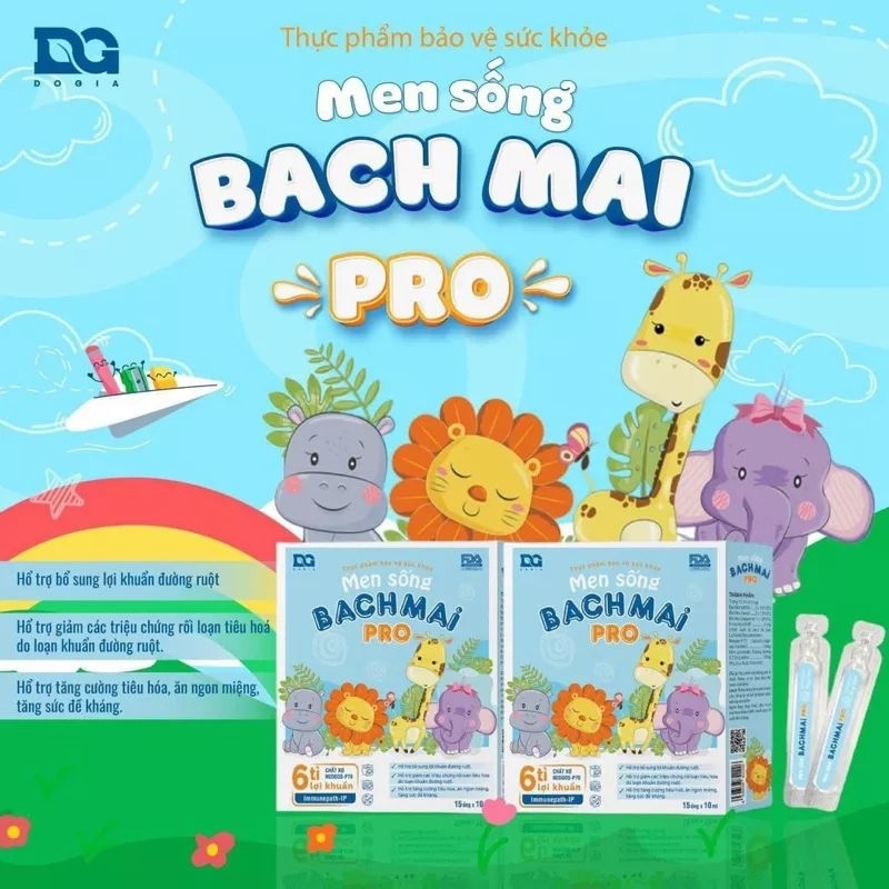 Men sống Bạch Mai Plus, Enzym mẫu mới hỗ trợ biếng ăn từ 6 tháng