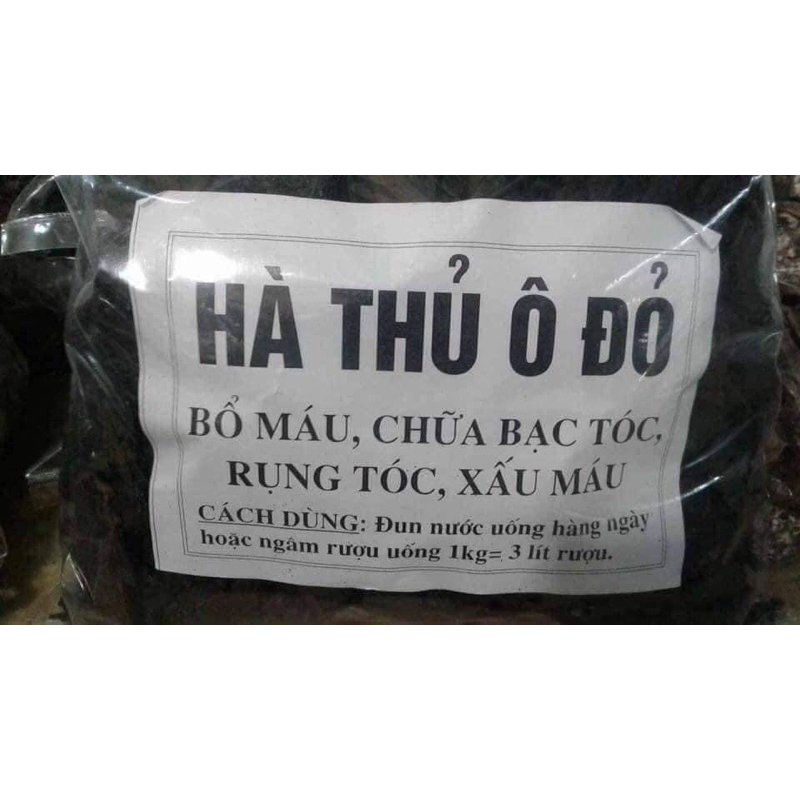 1 Kg Hà thủ ô thái lát chế đỗ đen xịn nhất