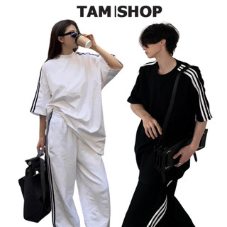 Đồ bộ mặc nhà nam quần dài tay lỡ mẫu BA SỌC hiện đại Phong cách Hàn Quốc-Bộ thể thao đi chơi đều đẹp TâmShop