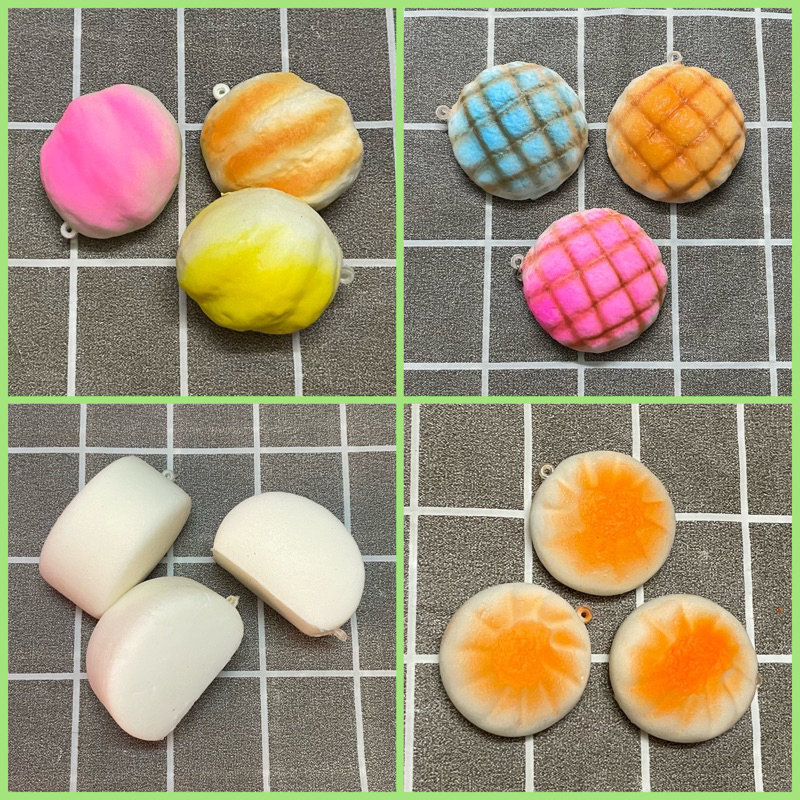 Squishy mini chất xốp,siêu mềm chậm tăng (kèm móc khoá, bao bì màu)