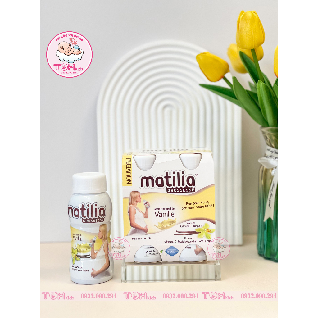 COMBO 3 LỐC SỮA BẦU MATILIA CHAI 200ml [DATE 8-9/24]