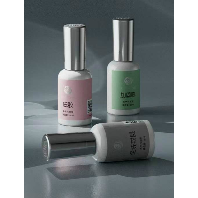 Sơn gel base top hoa hồng chính hãng 20ml,Bộ 3 base top hoa hồng chính hãng 20ml