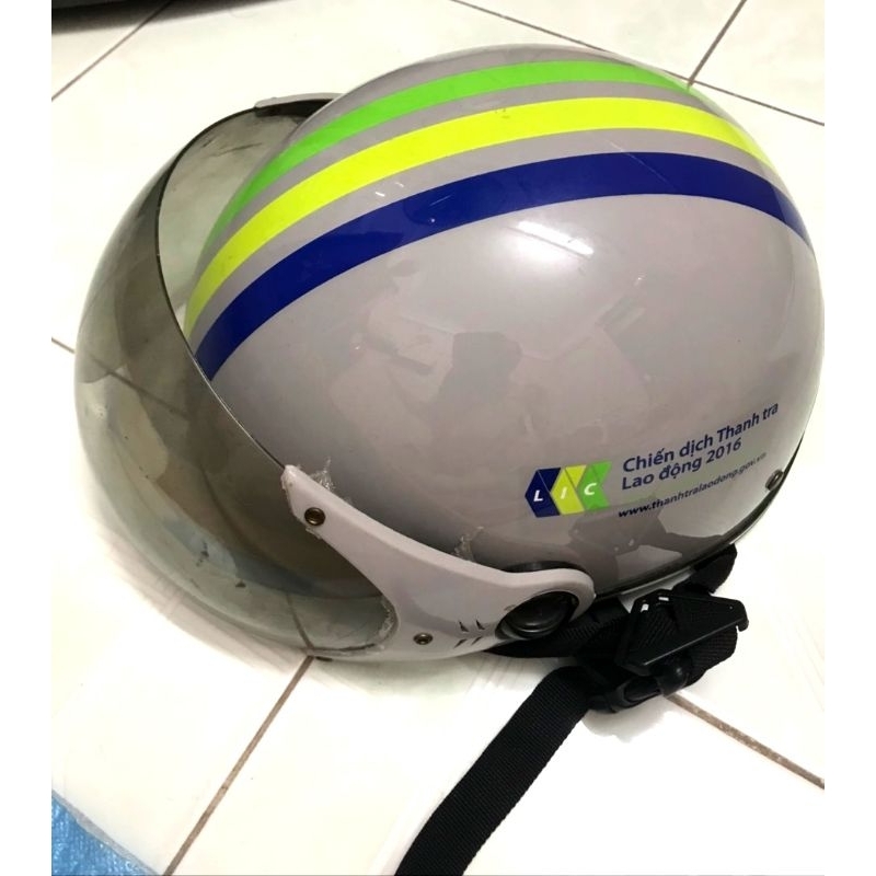 Mũ bảo hiểm nửa đầu có kính hàng chính hãng công ty thanh lý
