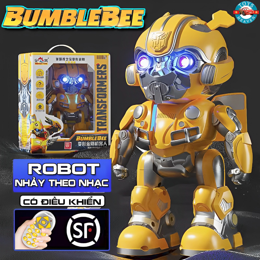 Đồ Chơi Robot Người Sắt Iron Man Hero,Bumblebee Nhảy Múa Theo Nhạc Cực Kì Vui Nhộn - Đồ Chơi Mô Hình Bumblebee