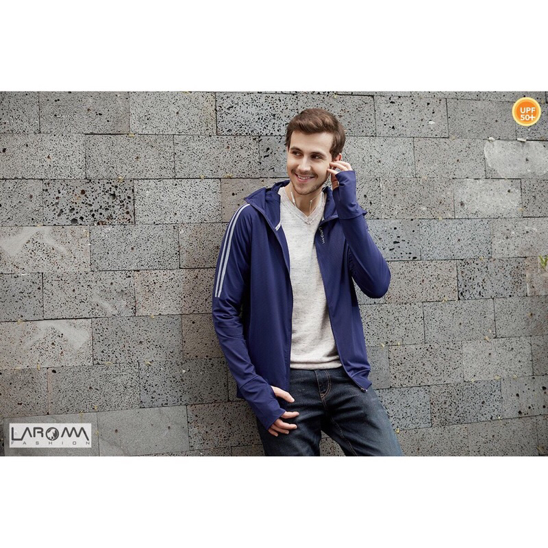 Áo chống nắng nam 2 lớp viền tay