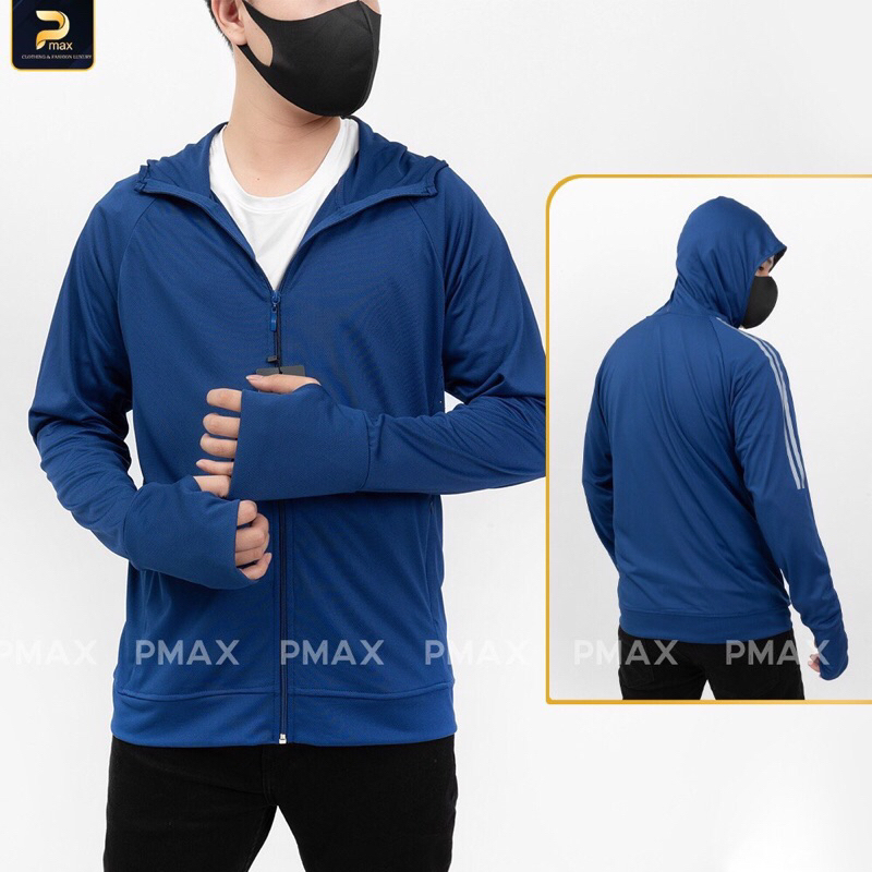 Áo chống nắng nam 2 lớp viền tay